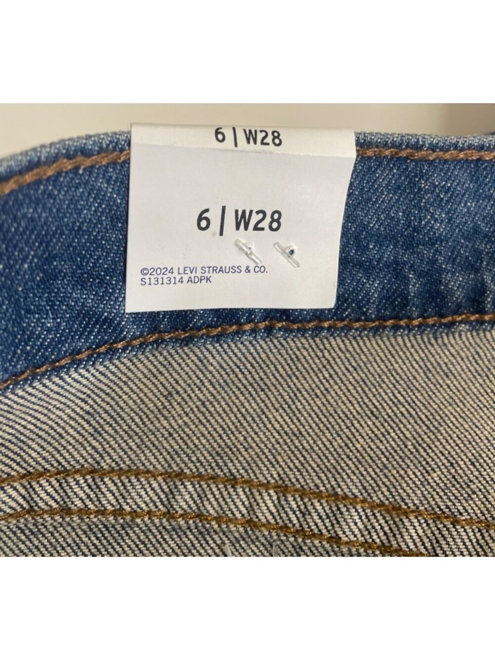 Levi Strauss Signature Denim Maxi Skirt Women’s 6 W28 Mid Rise Comfort Stretch - Picture 9 of 12
